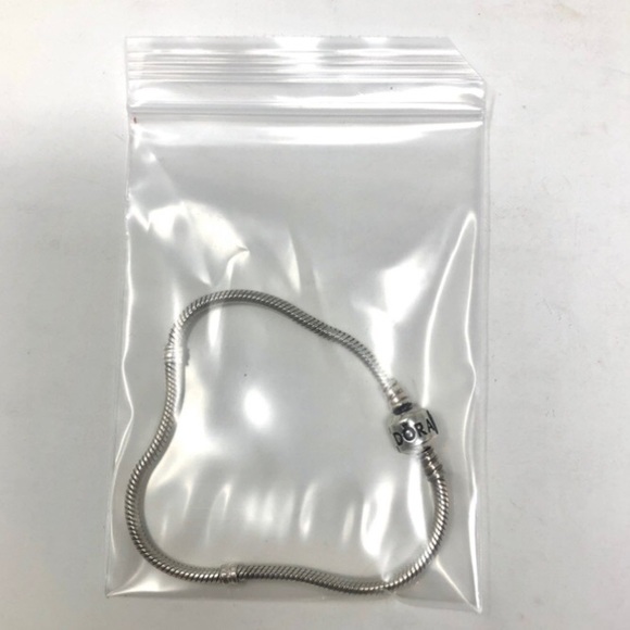 AUTHENTIC Pandora Moments Sterling Silver Snake Chain Bracelet Size 7.9 - Picture 6 of 6